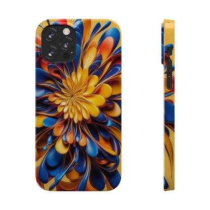 Abstract Flower Slim Phone Case - Colorwink