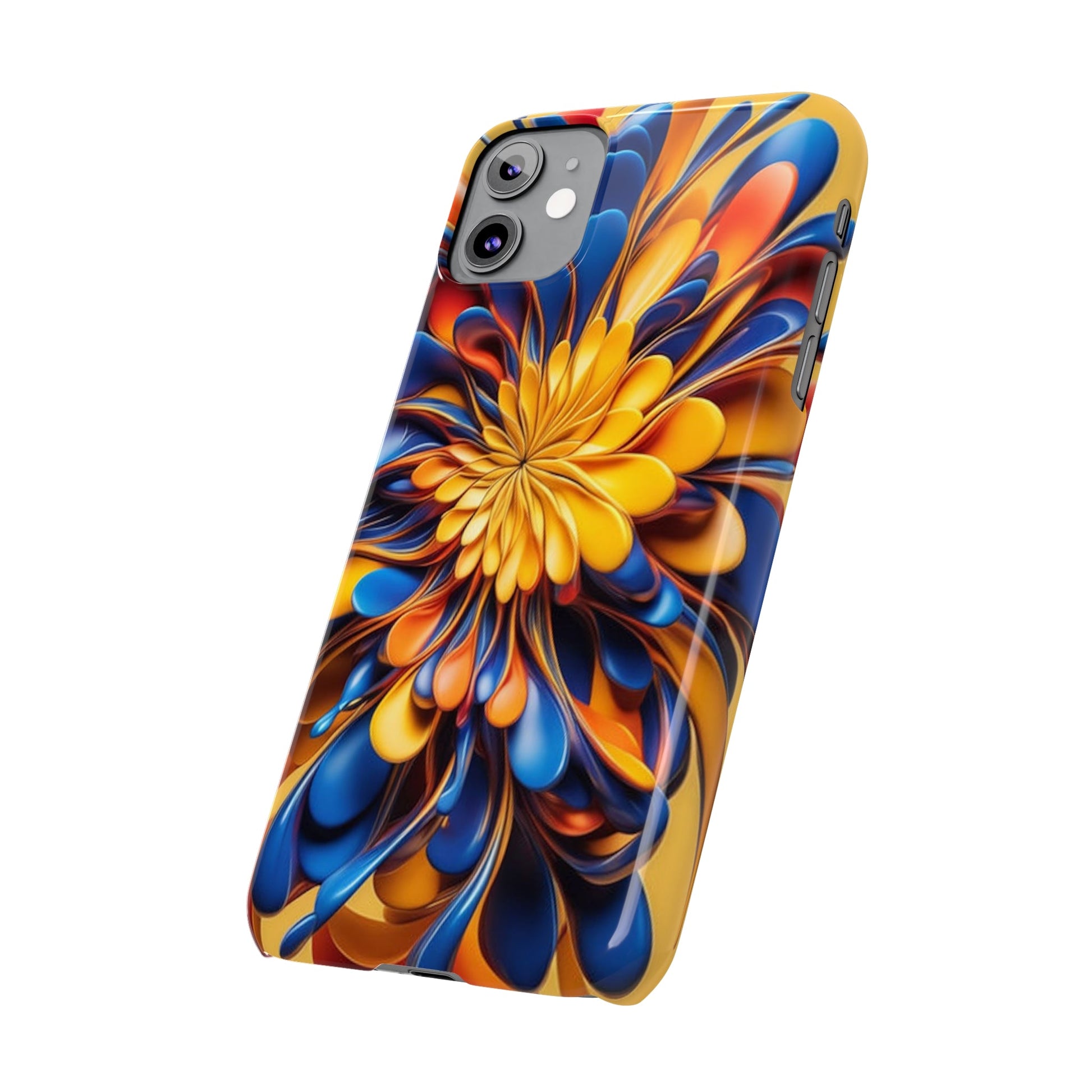 Abstract Flower Slim Phone Case - Colorwink