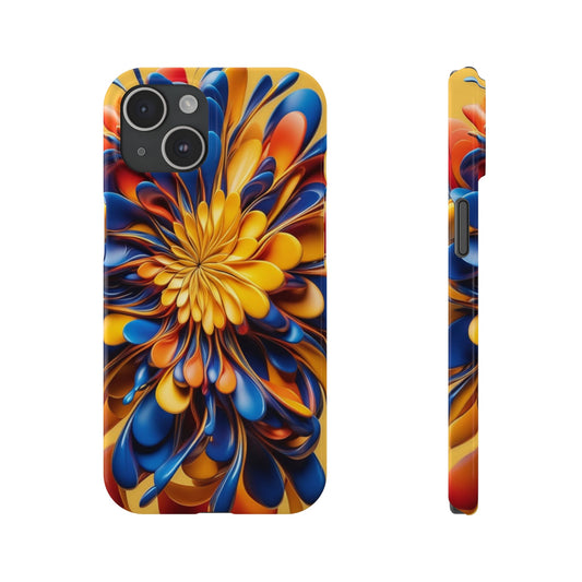 Abstract Flower Slim Phone Case - Colorwink