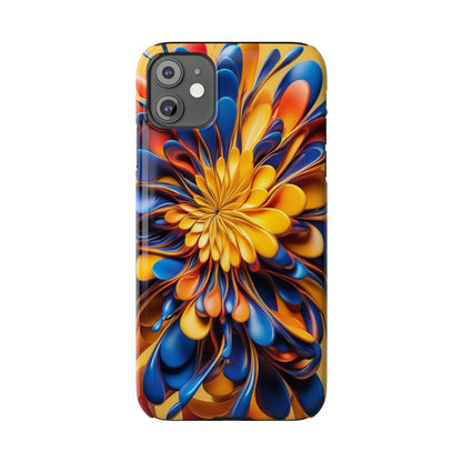 Abstract Flower Slim Phone Case - Colorwink