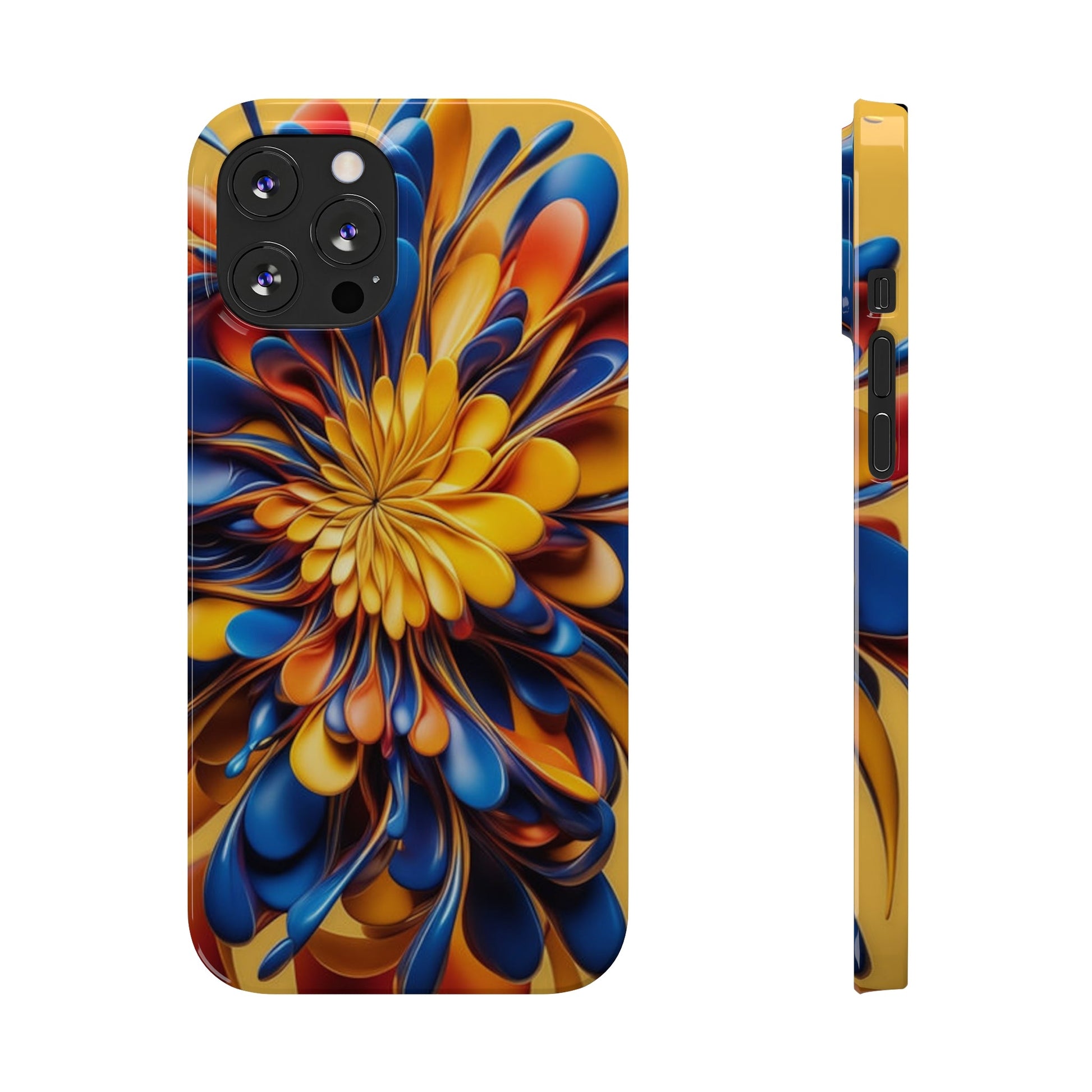 Abstract Flower Slim Phone Case - Colorwink