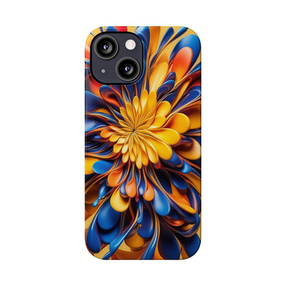 Abstract Flower Slim Phone Case - Colorwink