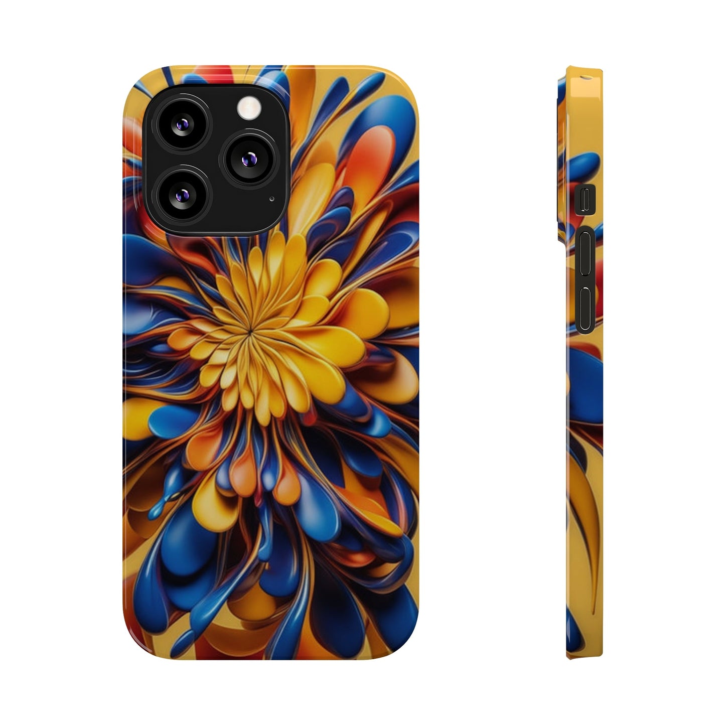 Abstract Flower Slim Phone Case - Colorwink