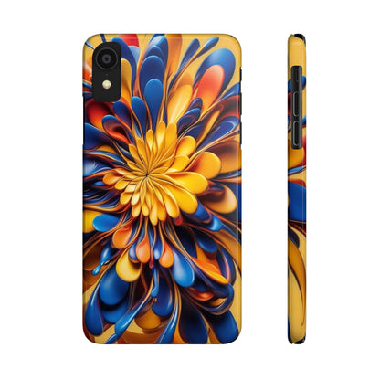 Abstract Flower Slim Phone Case - Colorwink