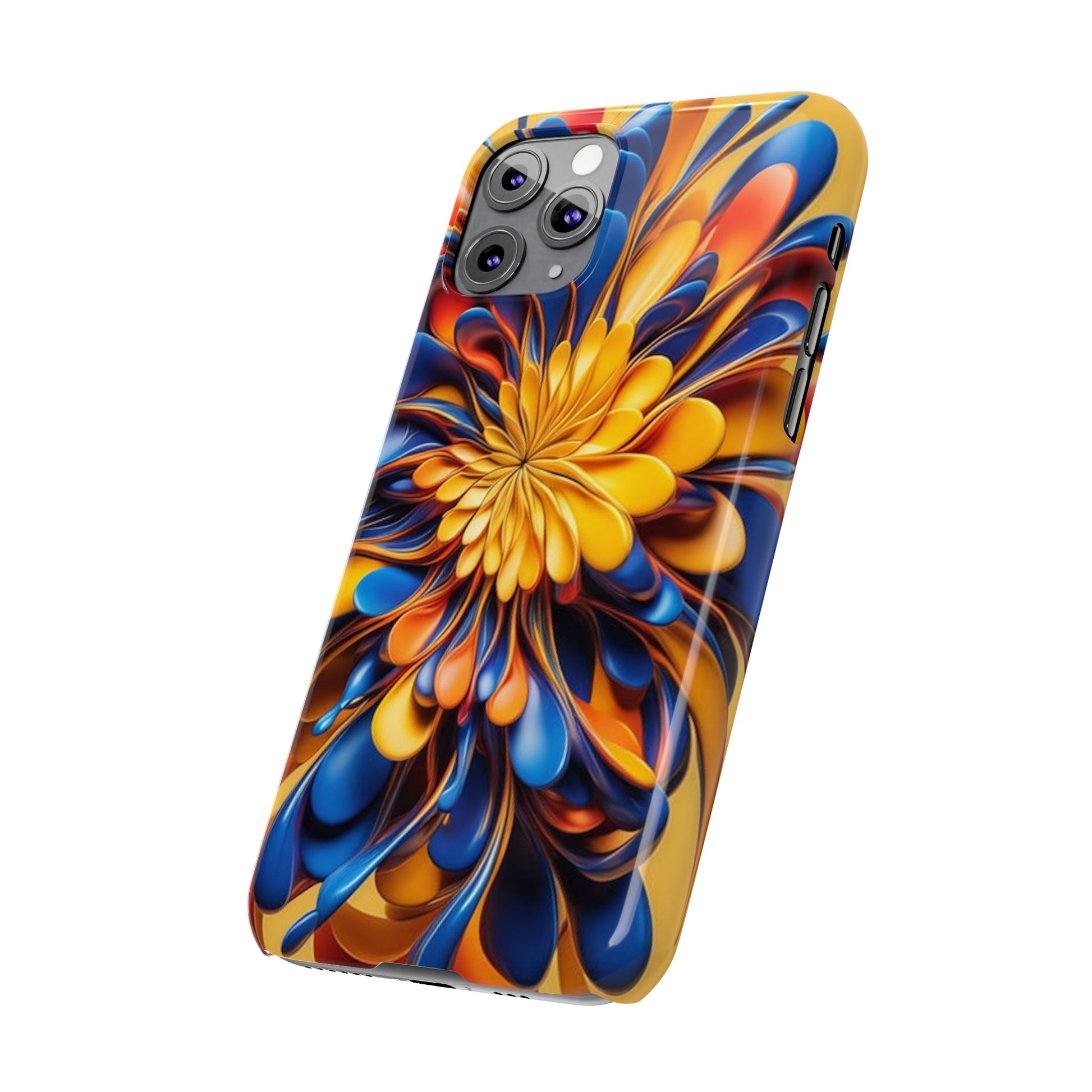 Abstract Flower Slim Phone Case - Colorwink