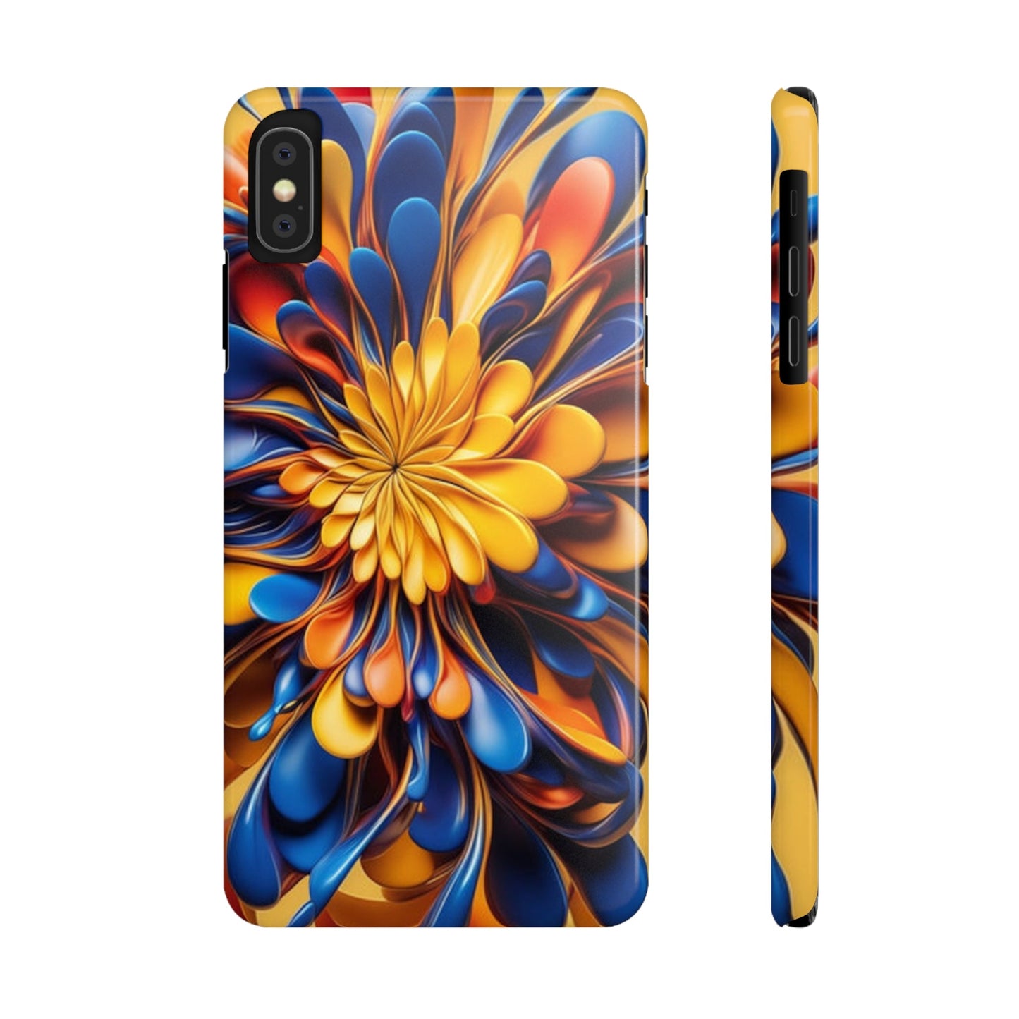 Abstract Flower Slim Phone Case - Colorwink