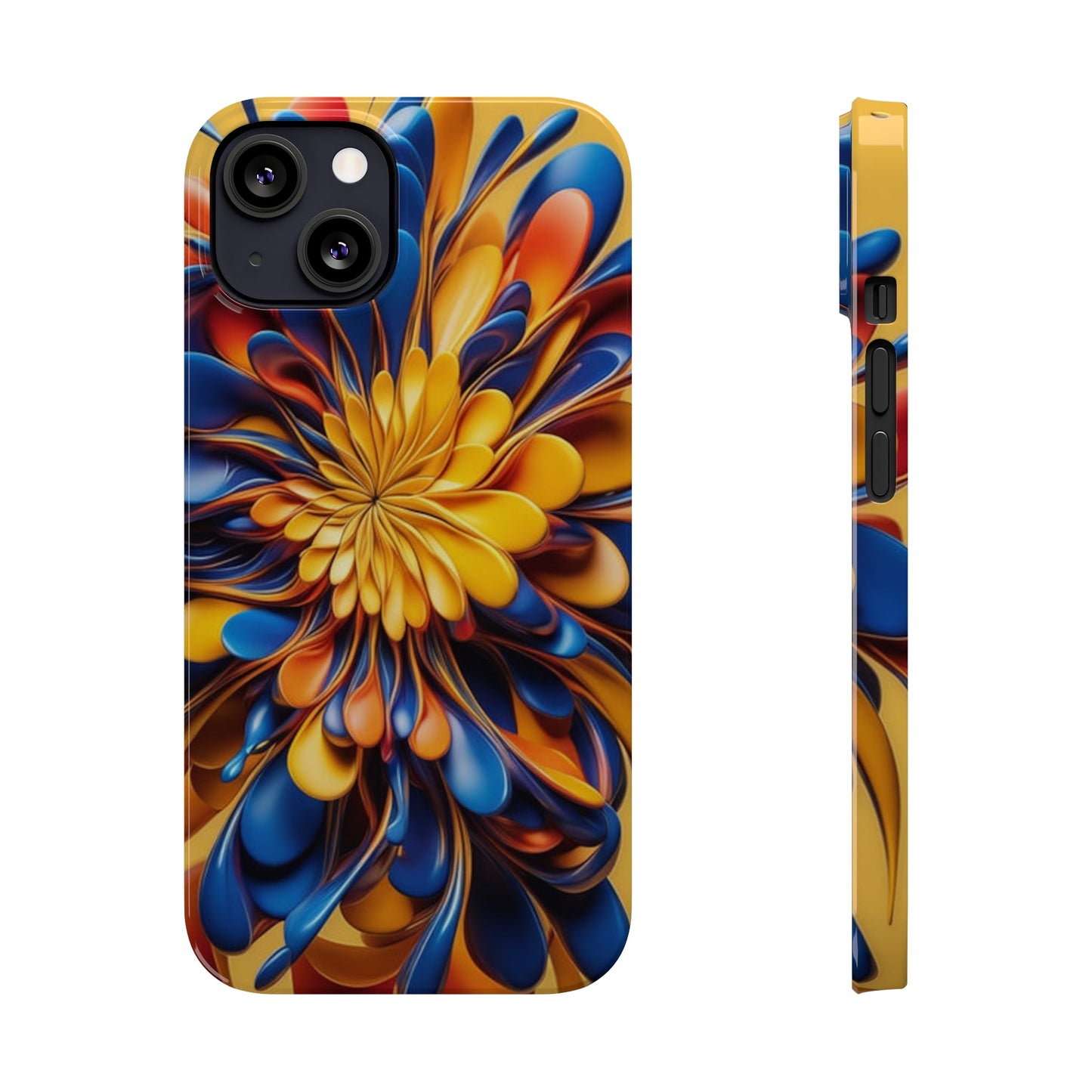 Abstract Flower Slim Phone Case - Colorwink