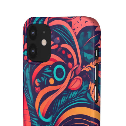 Abstract Flowers Snap Case - Colorwink