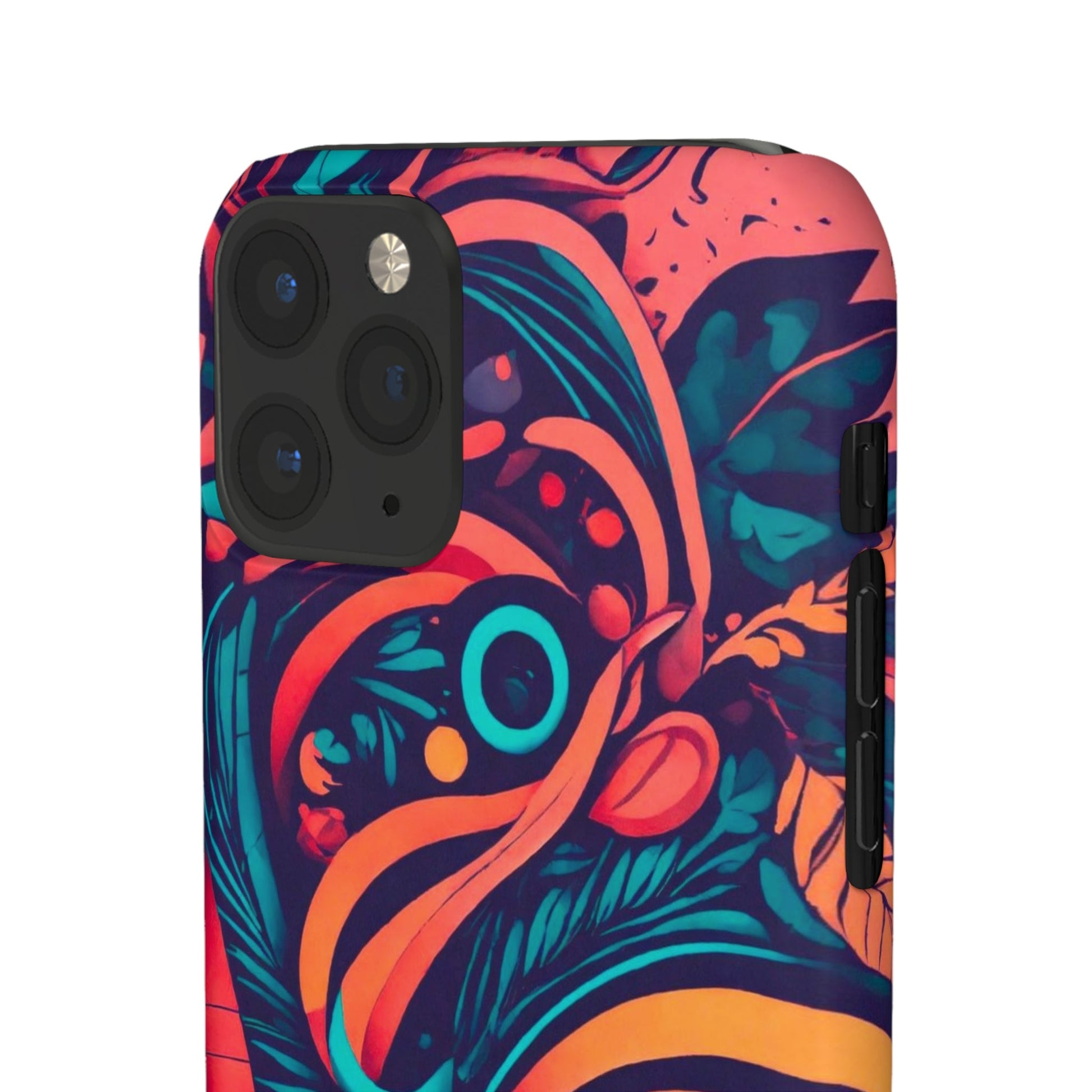 Abstract Flowers Snap Case - Colorwink