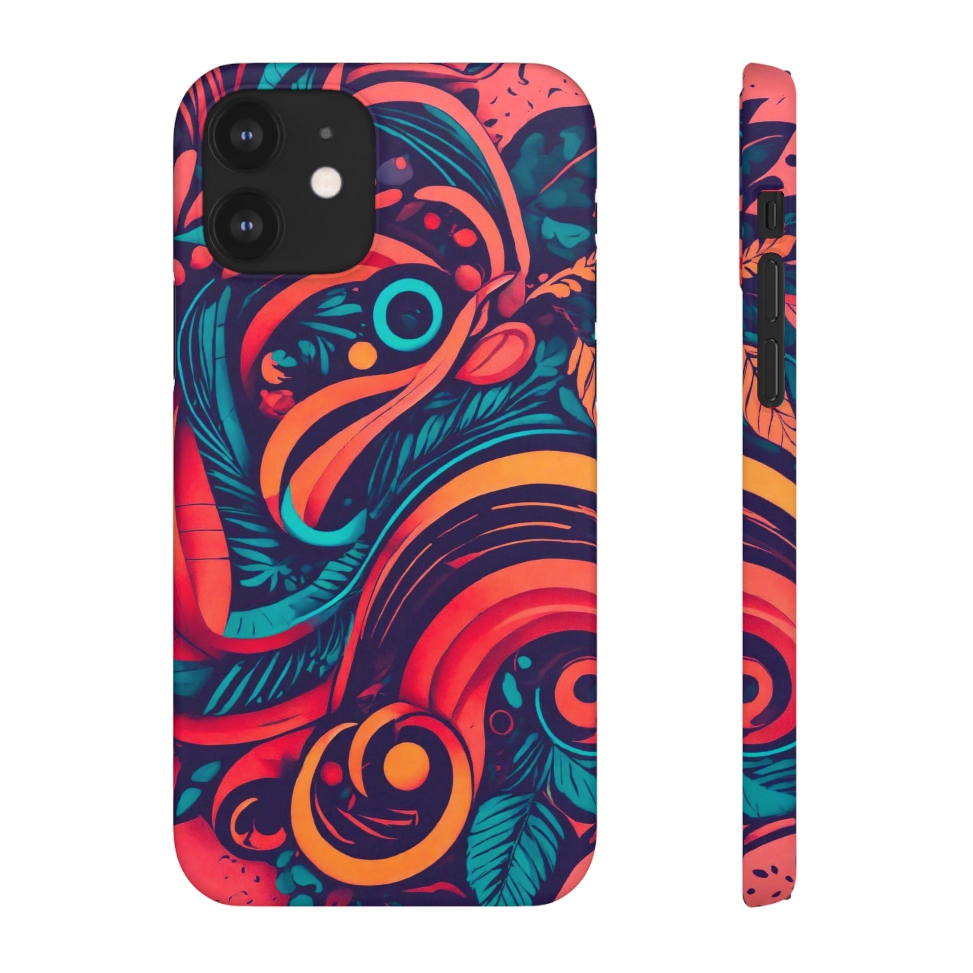 Abstract Flowers Snap Case - Colorwink