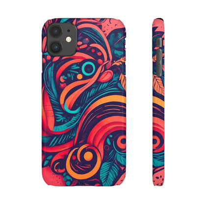 Abstract Flowers Snap Case - Colorwink