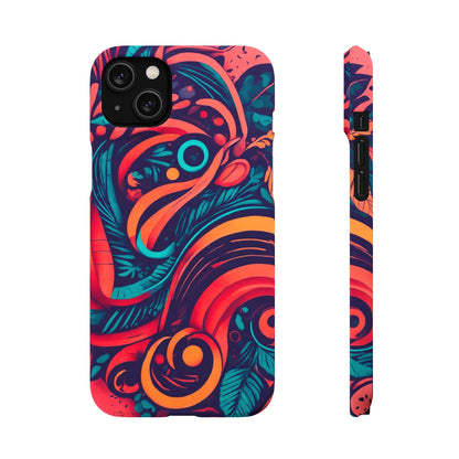 Abstract Flowers Snap Case - Colorwink