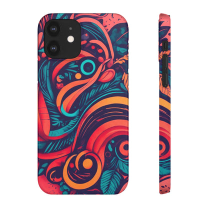 Abstract Flowers Snap Case - Colorwink