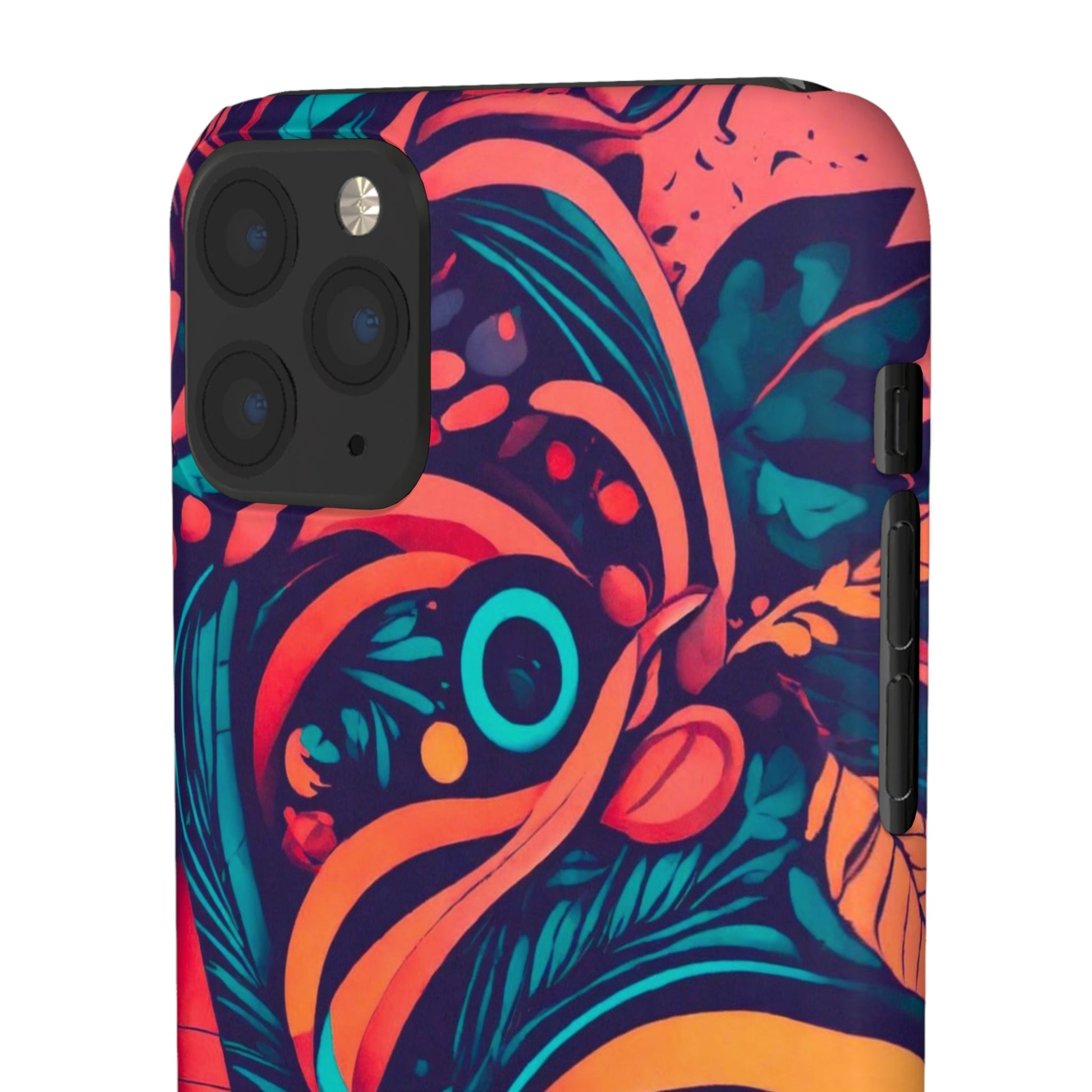 Abstract Flowers Snap Case - Colorwink