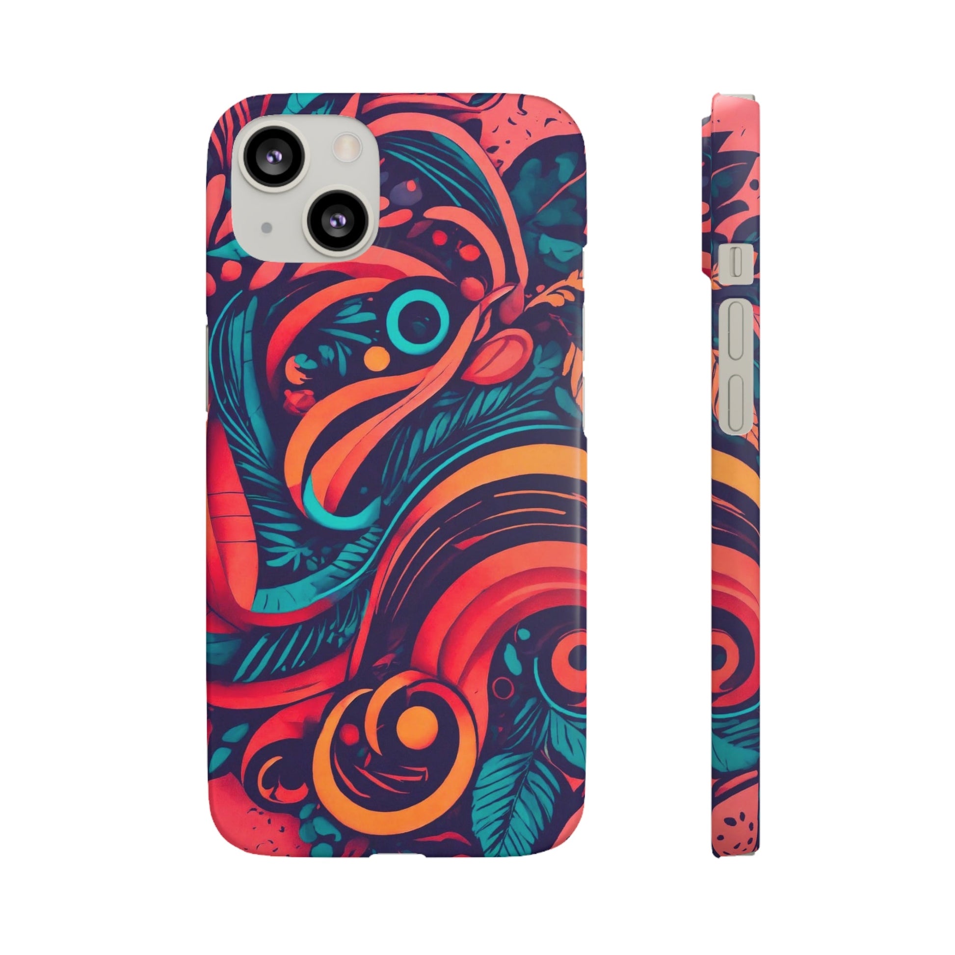 Abstract Flowers Snap Case - Colorwink