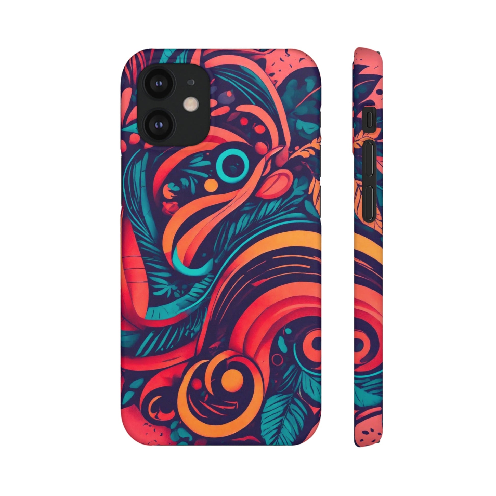 Abstract Flowers Snap Case - Colorwink