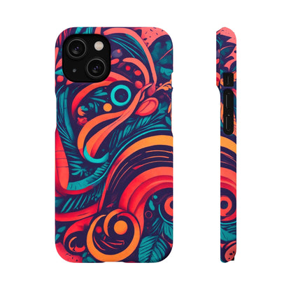 Abstract Flowers Snap Case - Colorwink