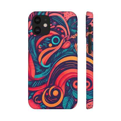 Abstract Flowers Snap Case - Colorwink