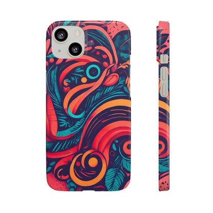 Abstract Flowers Snap Case - Colorwink