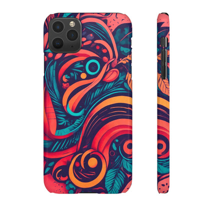 Abstract Flowers Snap Case - Colorwink