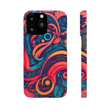 Abstract Flowers Snap Case - Colorwink