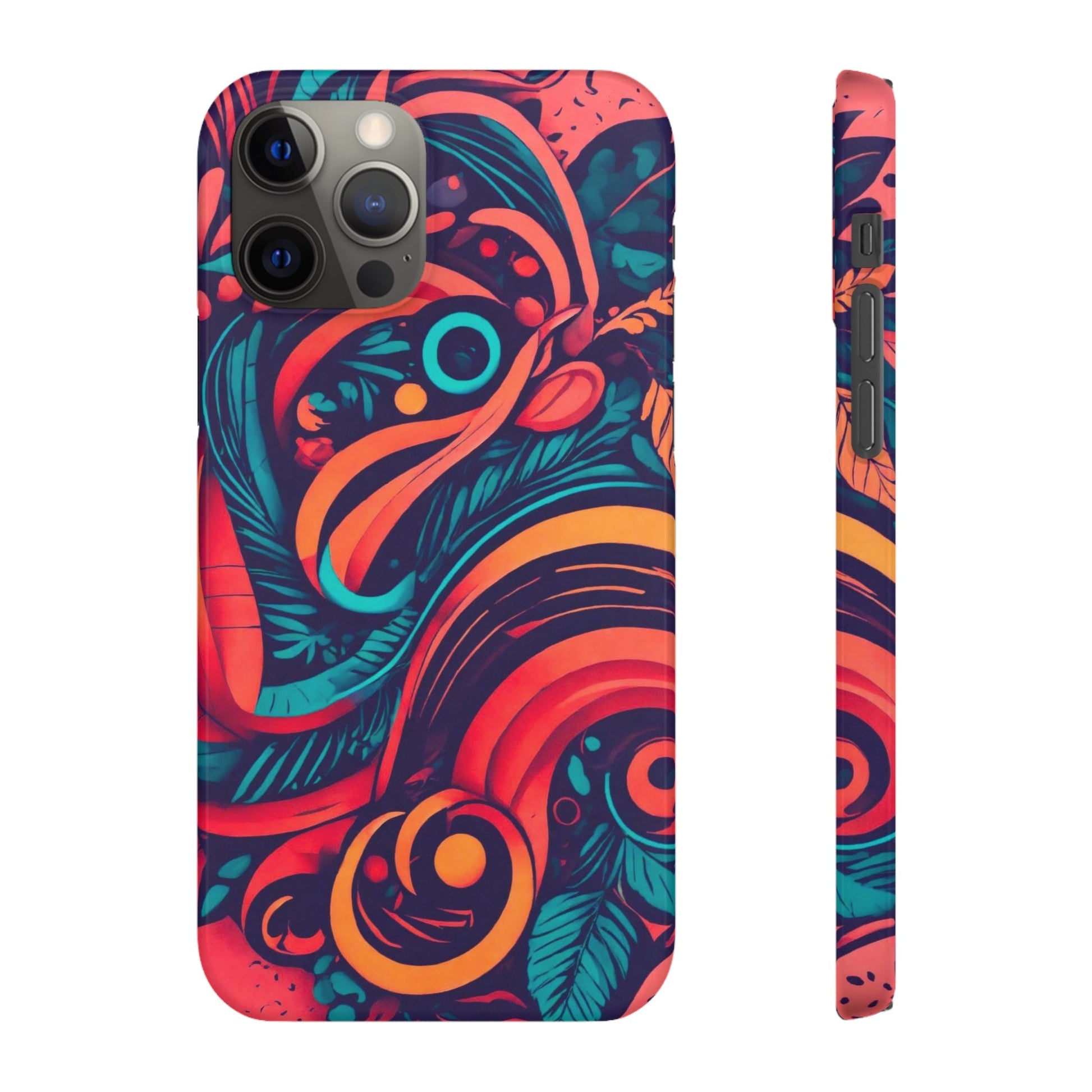 Abstract Flowers Snap Case - Colorwink