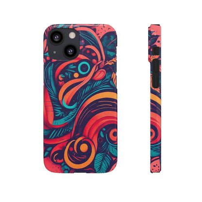 Abstract Flowers Snap Case - Colorwink