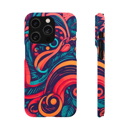 Abstract Flowers Snap Case - Colorwink