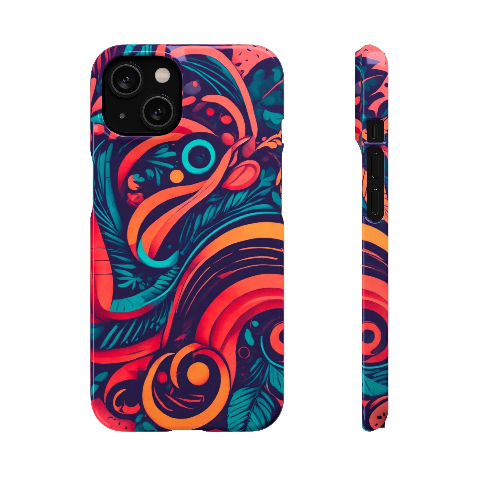 Abstract Flowers Snap Case - Colorwink