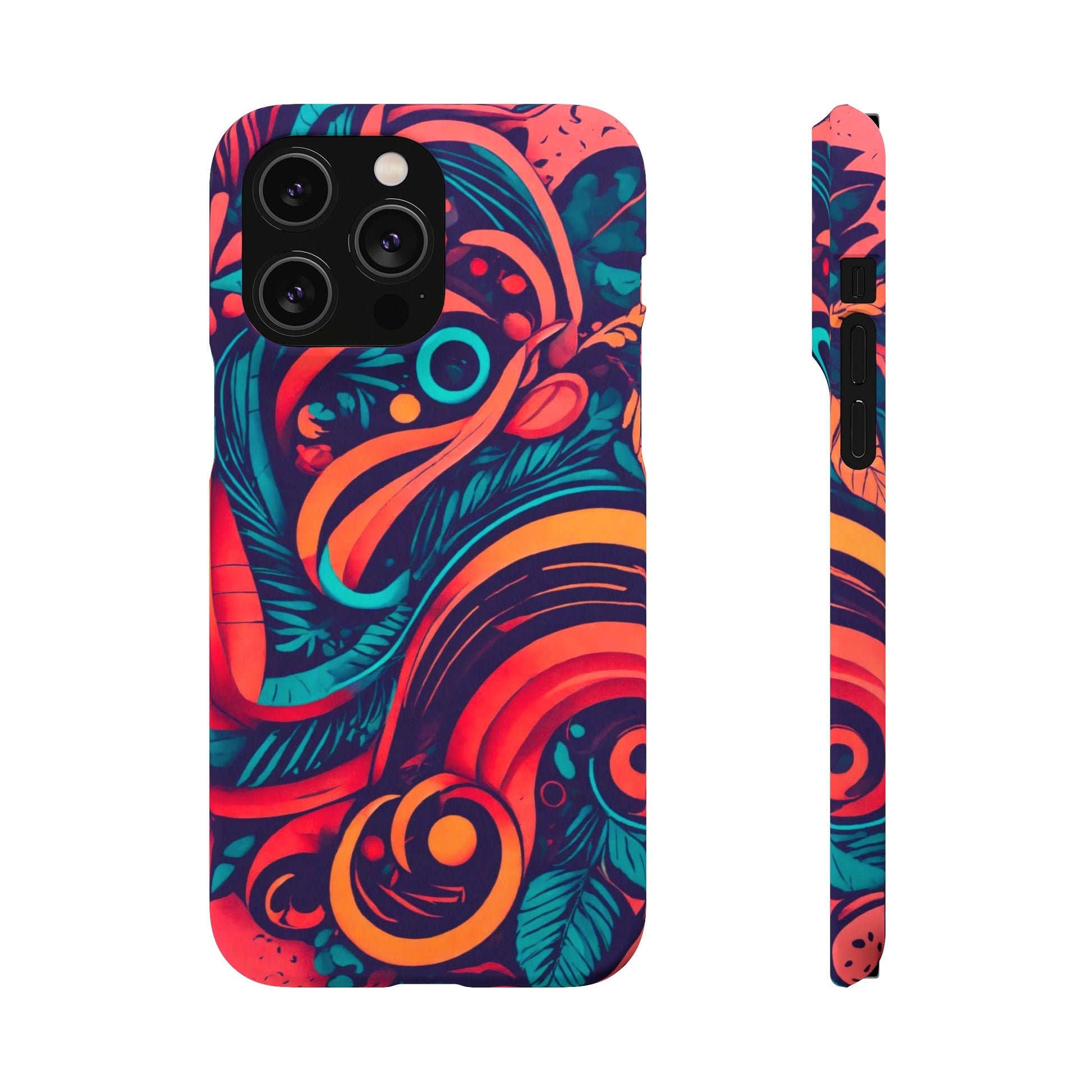 Abstract Flowers Snap Case - Colorwink