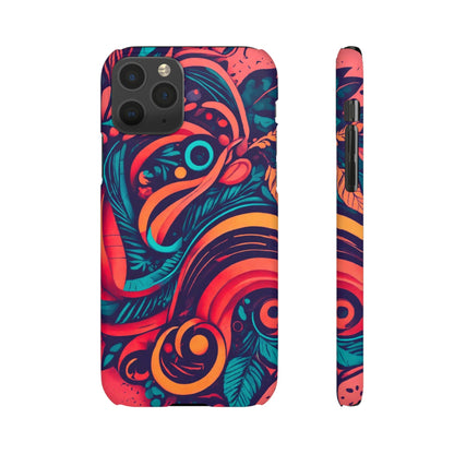 Abstract Flowers Snap Case - Colorwink