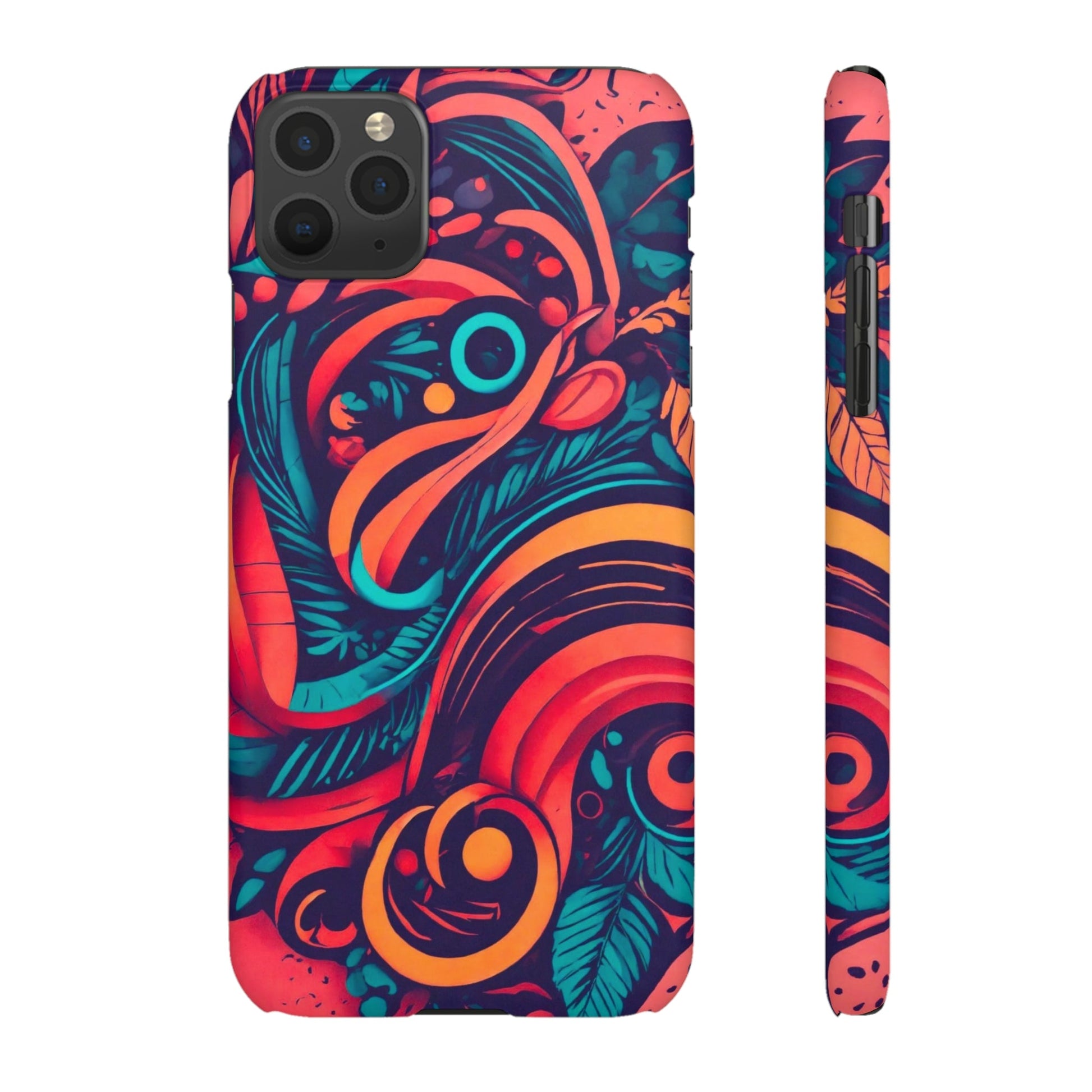 Abstract Flowers Snap Case - Colorwink