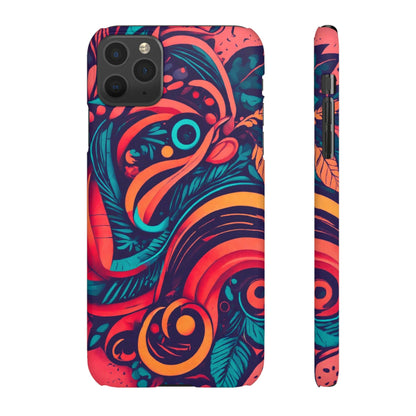 Abstract Flowers Snap Case - Colorwink