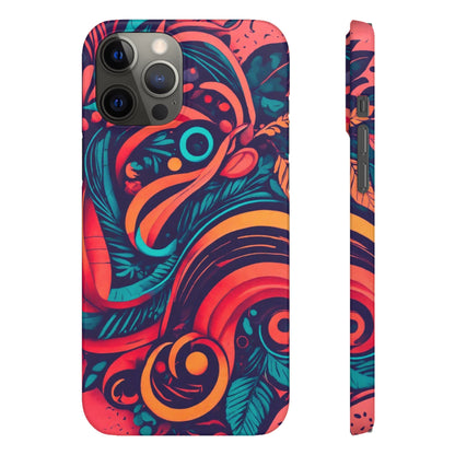 Abstract Flowers Snap Case - Colorwink