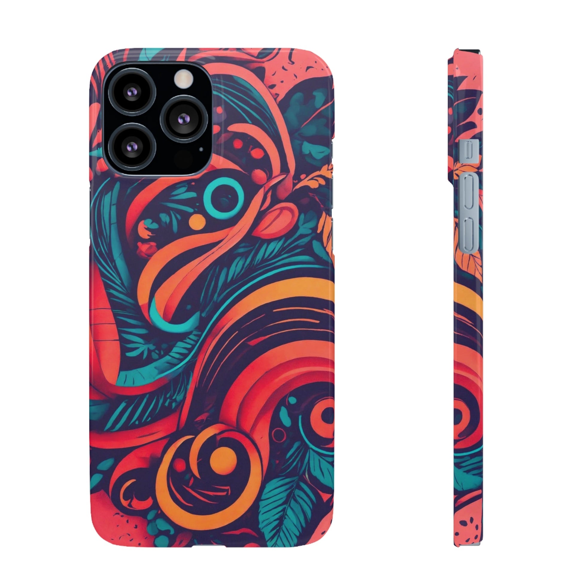 Abstract Flowers Snap Case - Colorwink