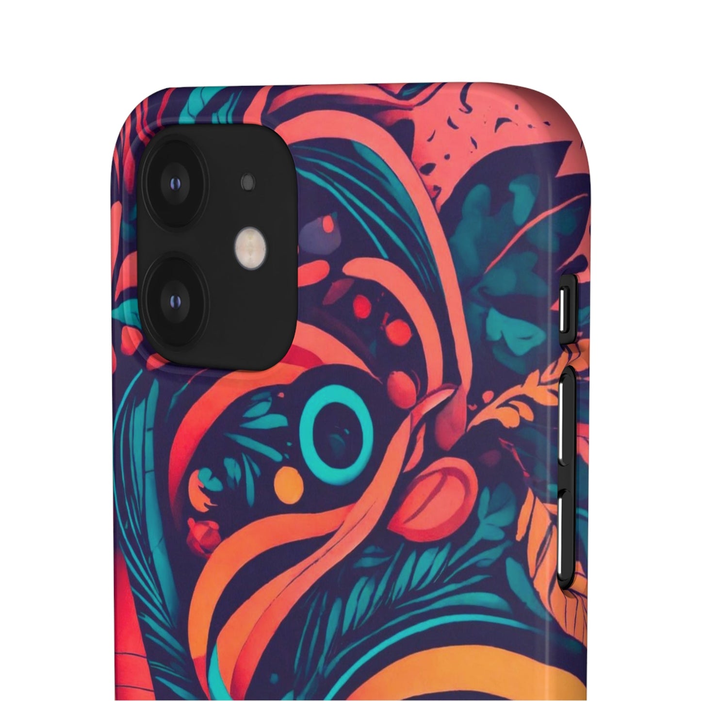 Abstract Flowers Snap Case - Colorwink