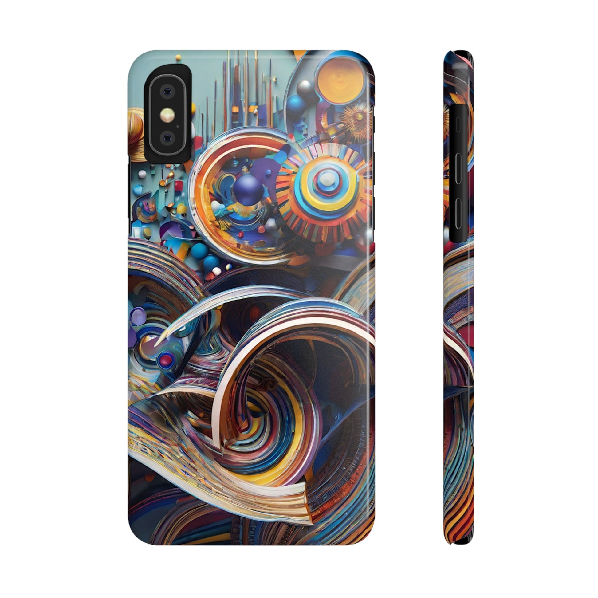 Abstract Gears Slim Phone Case - Colorwink