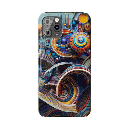 Abstract Gears Slim Phone Case - Colorwink