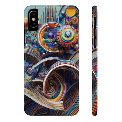 Abstract Gears Slim Phone Case - Colorwink