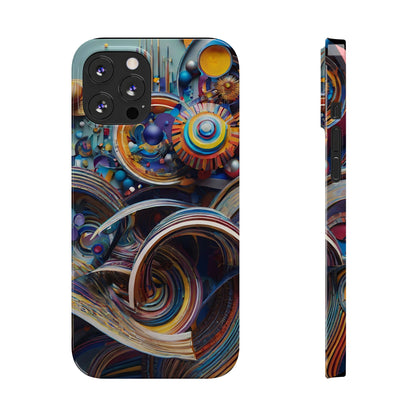 Abstract Gears Slim Phone Case - Colorwink