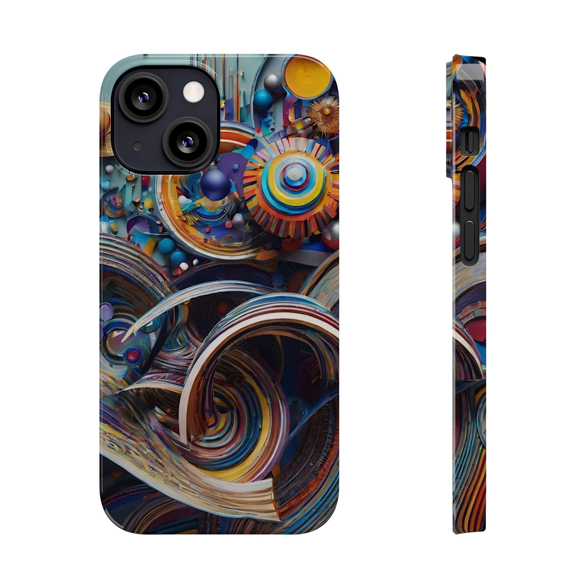 Abstract Gears Slim Phone Case - Colorwink