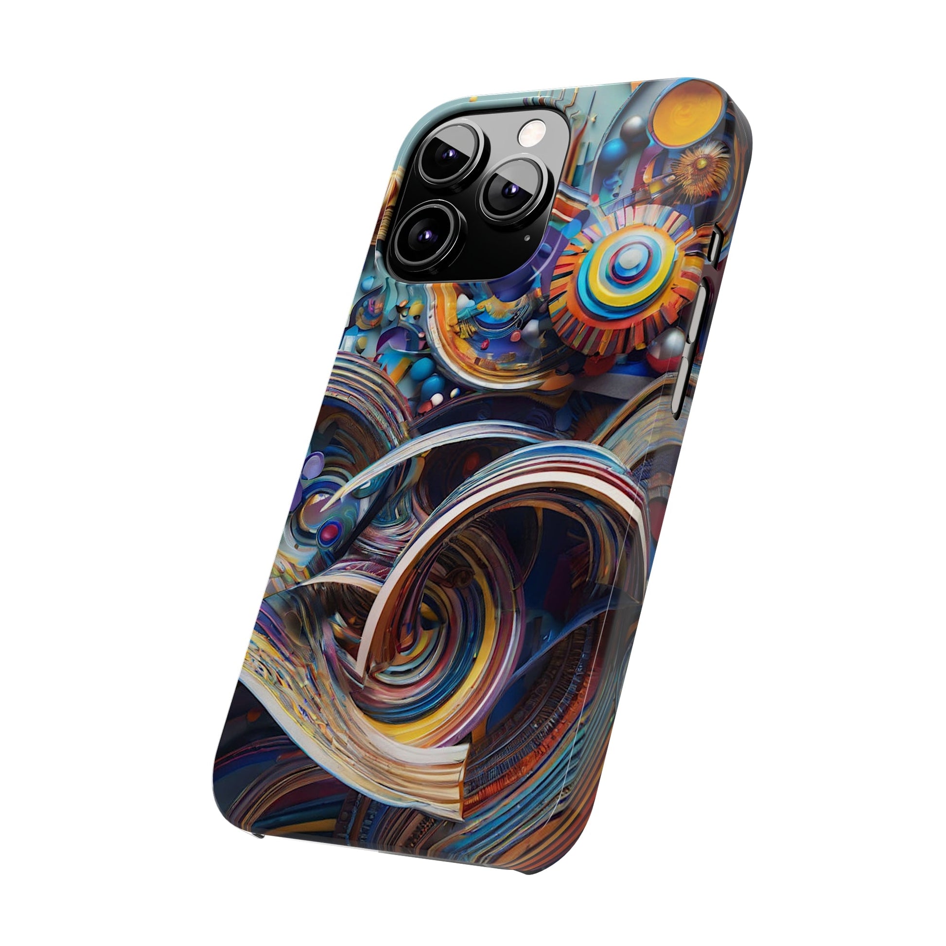 Abstract Gears Slim Phone Case - Colorwink