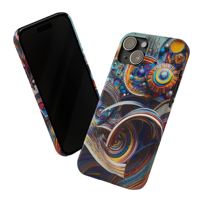 Abstract Gears Slim Phone Case - Colorwink