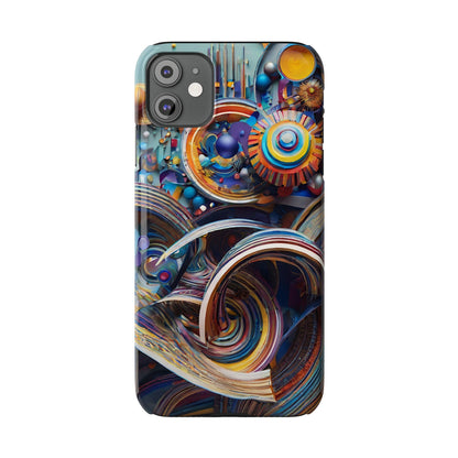 Abstract Gears Slim Phone Case - Colorwink