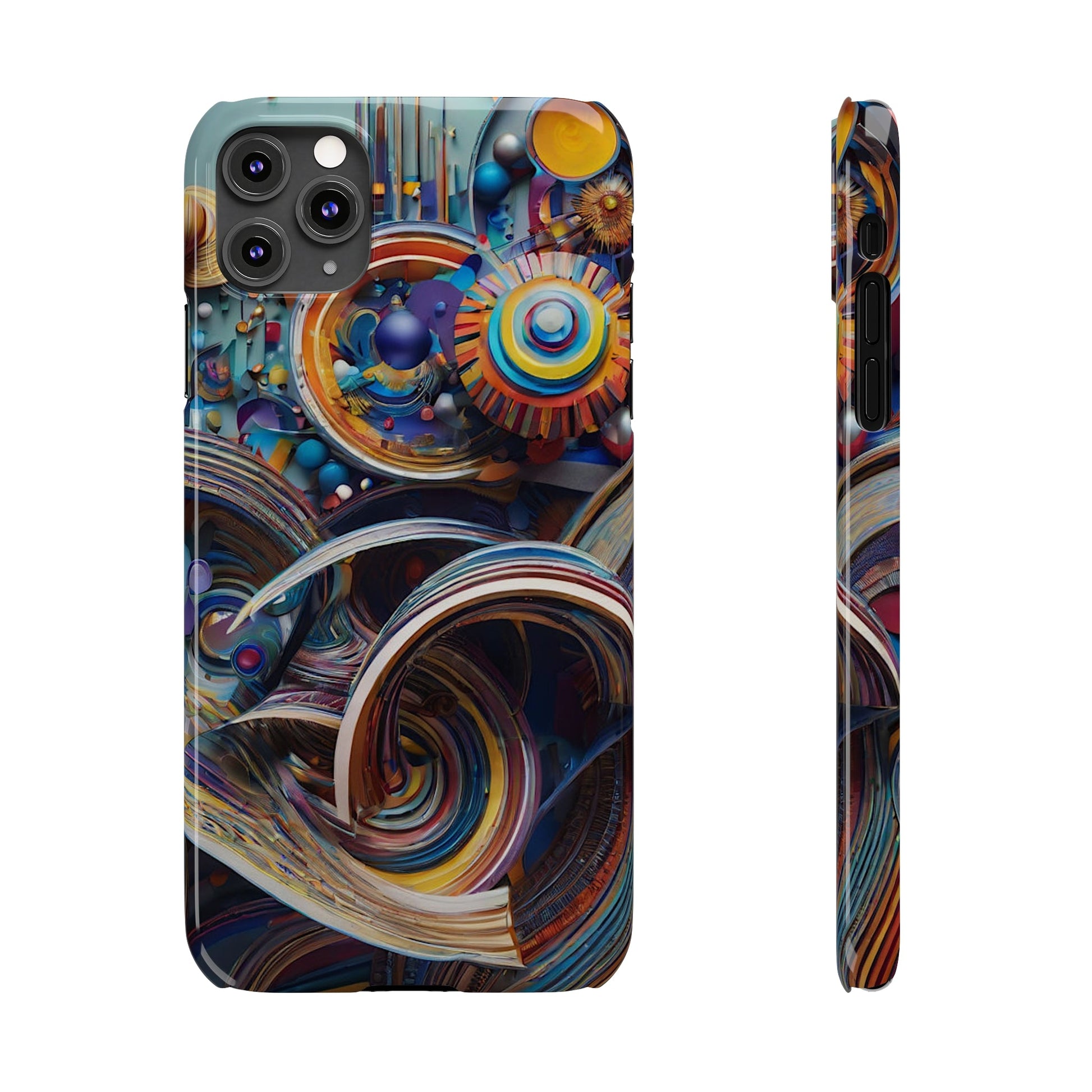 Abstract Gears Slim Phone Case - Colorwink