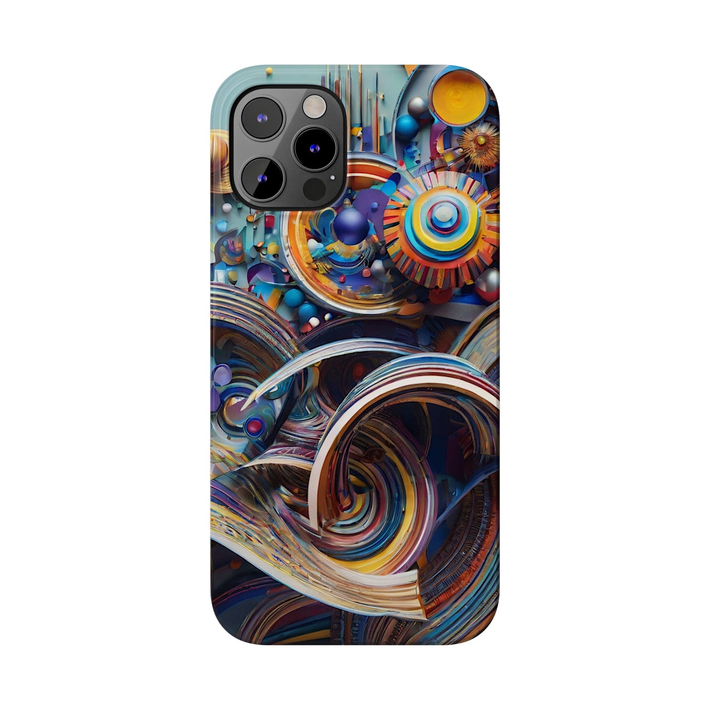 Abstract Gears Slim Phone Case - Colorwink