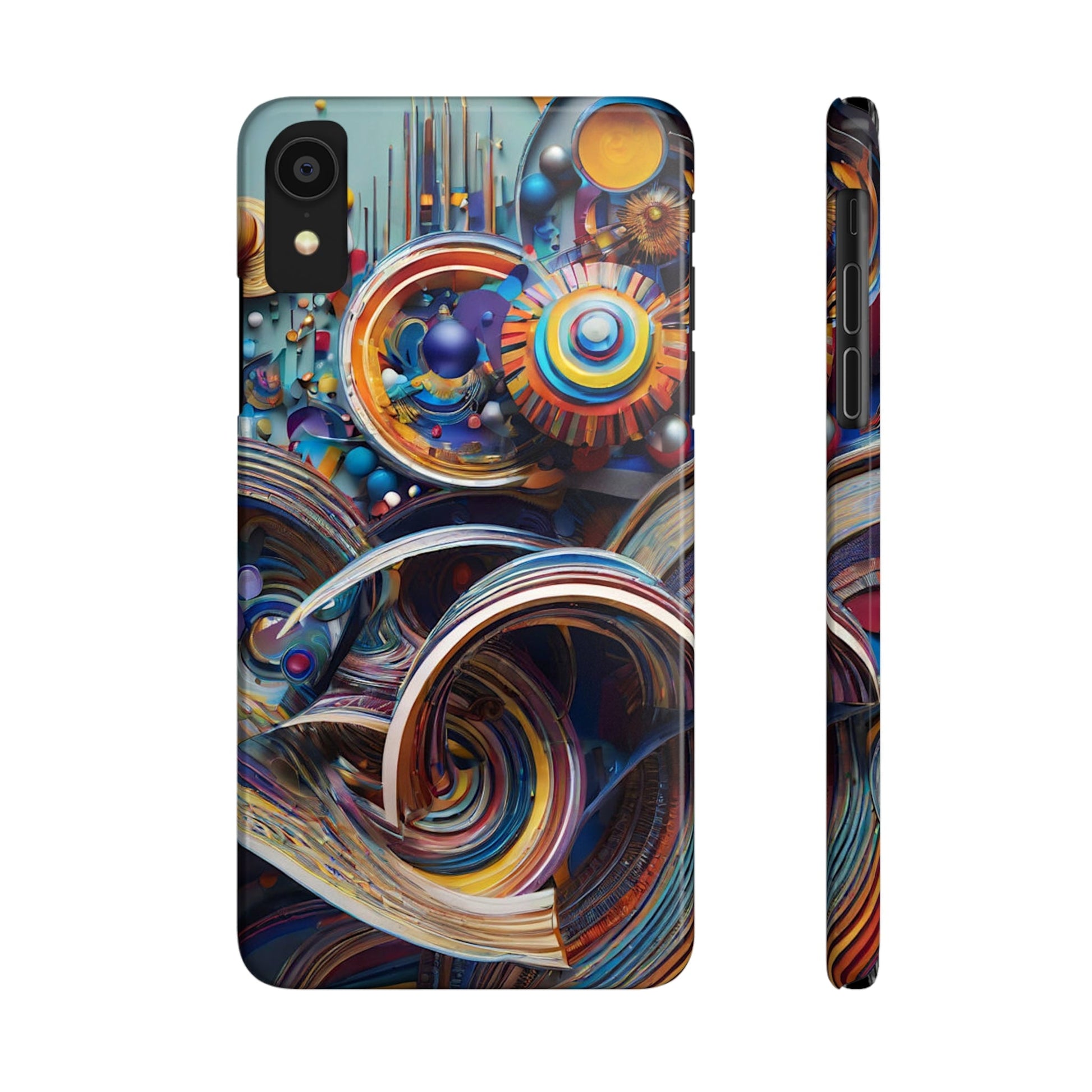 Abstract Gears Slim Phone Case - Colorwink