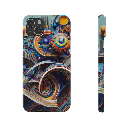 Abstract Gears Slim Phone Case - Colorwink