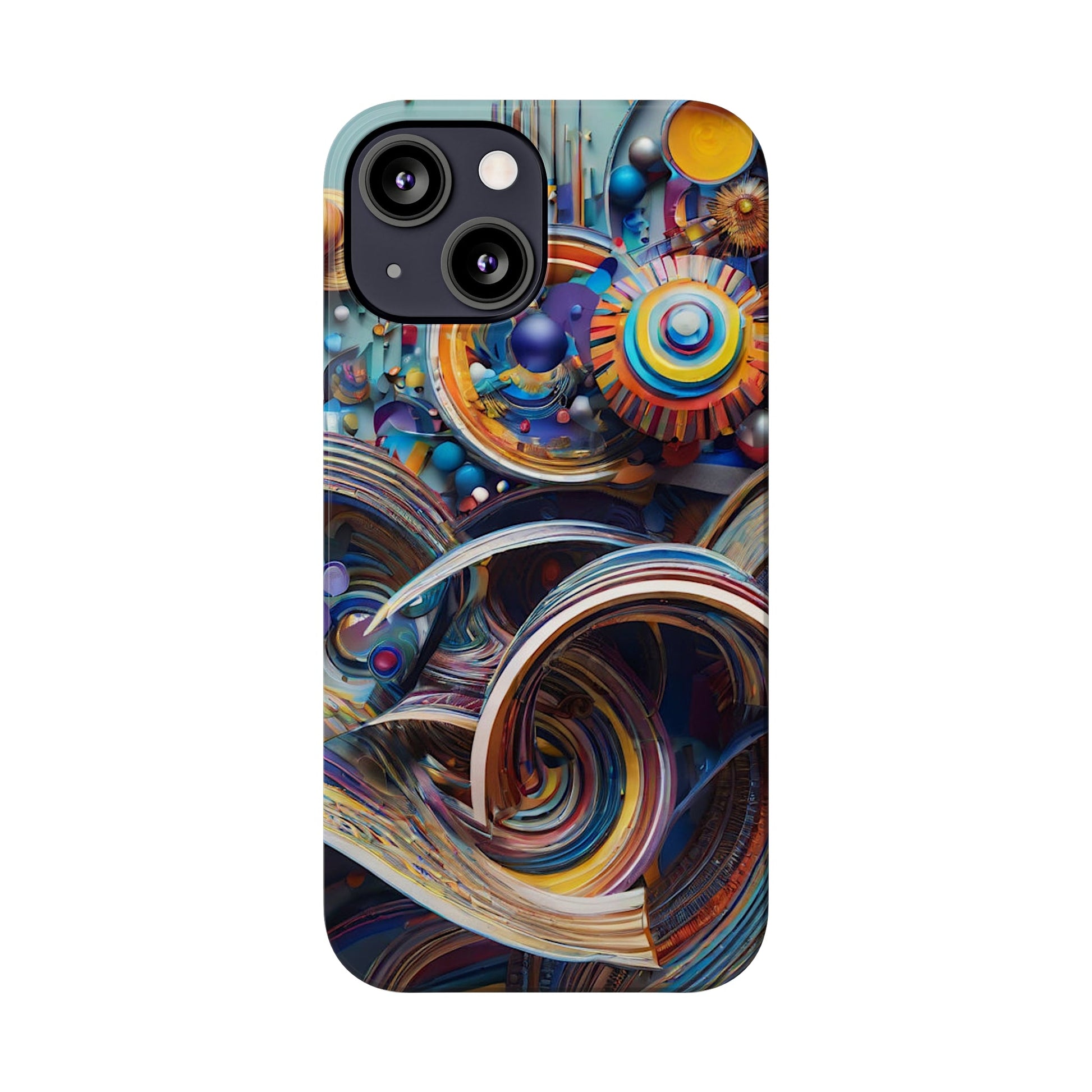 Abstract Gears Slim Phone Case - Colorwink