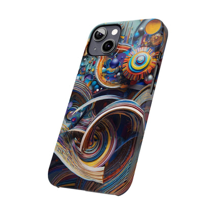 Abstract Gears Slim Phone Case - Colorwink